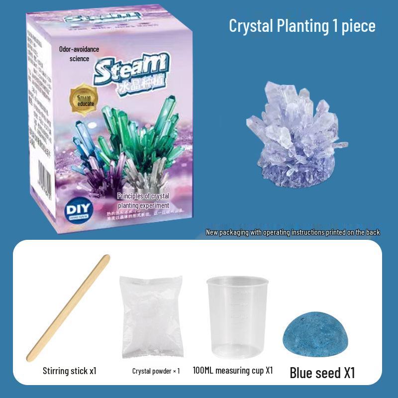 Kids' Crystal Growing Science Kit: DIY Educational Toy for Crafting Crystals