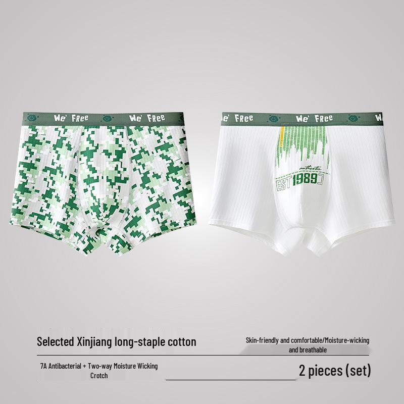 Boys' Breathable Cotton Boxer Briefs with Antibacterial Crotch, Sizes 15-18 Years