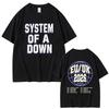 Sommer-Heißverkauf System of A Down Tour 2026 T-Shirt Herren Damen Rock Oversized Streetwear T-Shirt Harajuku Hip Hop Punk T-Shirt