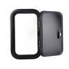 RV Baggage Door Black Heavy Duty Square Rounded Corners RV Baggage Door With Flat Lock and Keys
