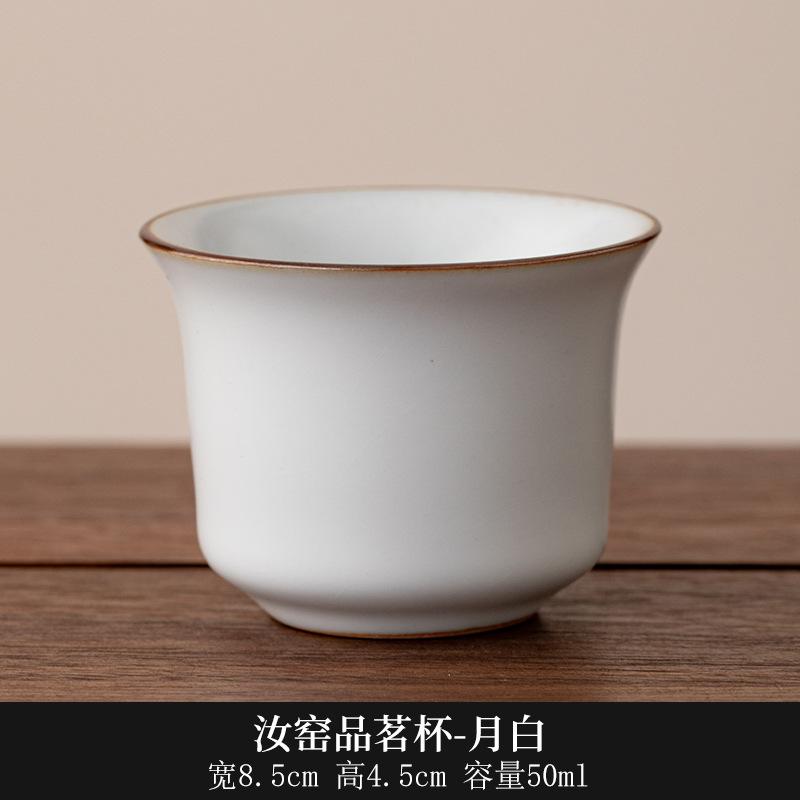 

50ml Ru Kiln Hand Painted Teacup Boutique Tea Bowl Beautiful Tea Cup Tea-tasting Smelling Cup Chazhan Master Cups Chinese Teaset As Your Choose