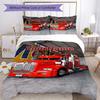 Peterbilt Heavy Trucks Customize Your Name Bedding Set Breathable Duvet Cover with Pillowcases Home Decoration Birthday Gift