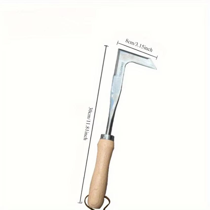 Rastrillo Desmalezador Manual Afilado para Eliminar Fácilmente Malezas, Acero Inoxidable, Jardín