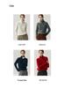 Women's High Neck Half-Zip Cable Knit Cashmere Sweater - Loose Fit, Autumn/Winter Style