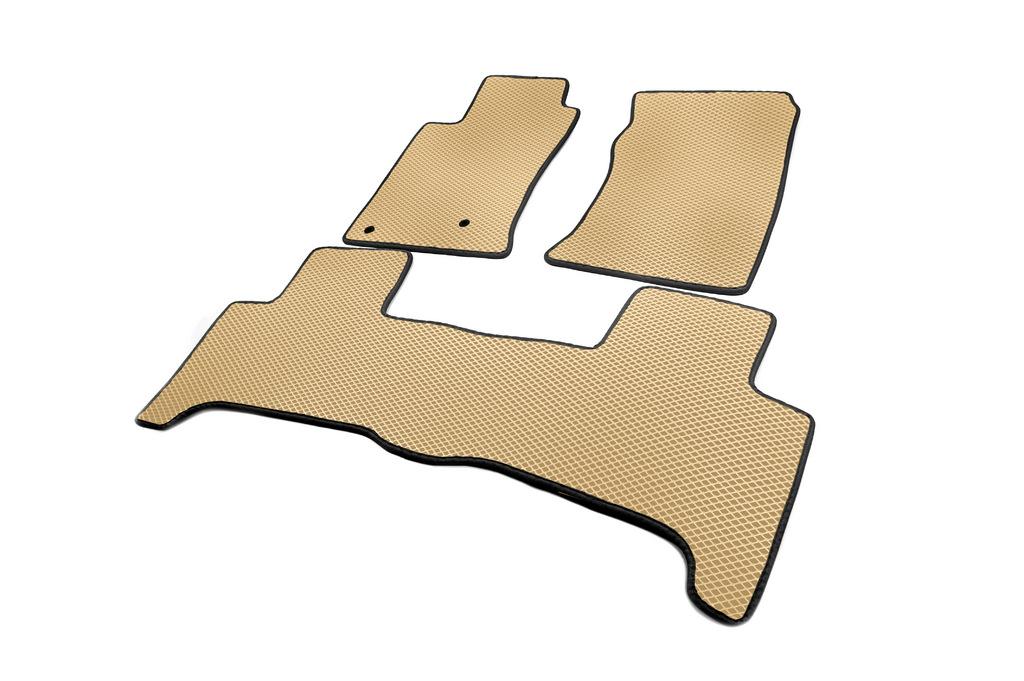 EVA Mats (2 Rows, Beige) for Toyota Land Cruiser Prado 120