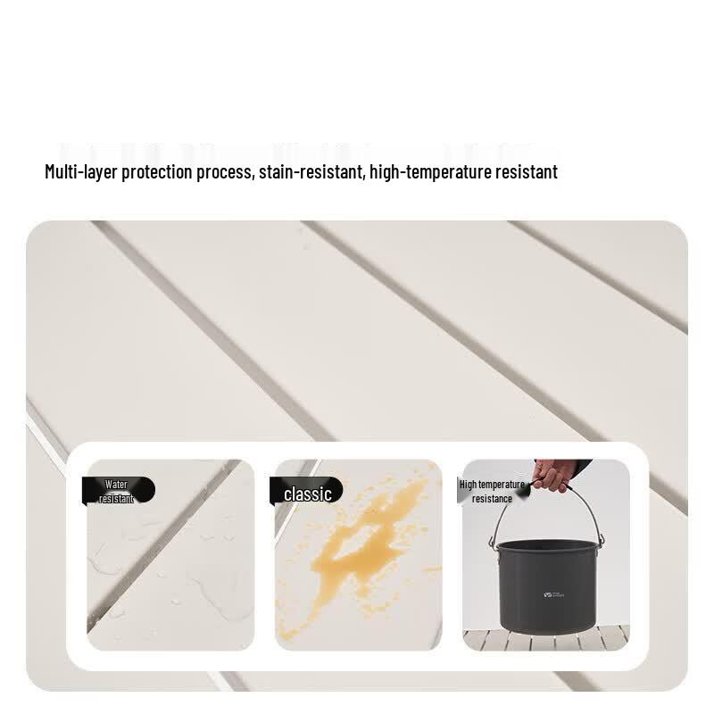 MOBIGARDEN Carbon Steel Roll-up Camping Table