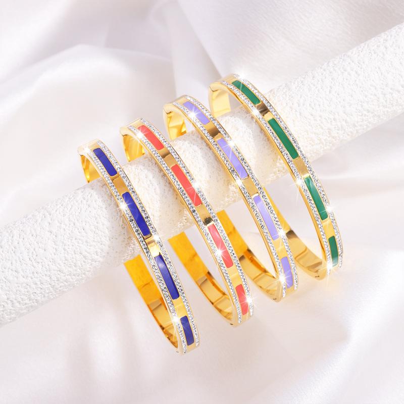 Titanium Steel Dripping Oil-filled Starry Girl s High-end Fashion 17CM