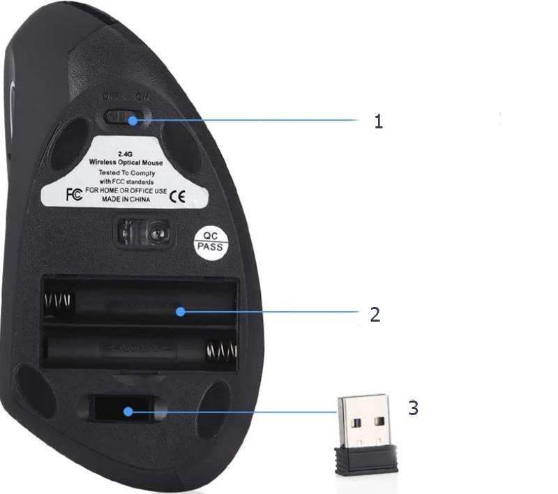 Wireless Vertical Mouse G7043-B