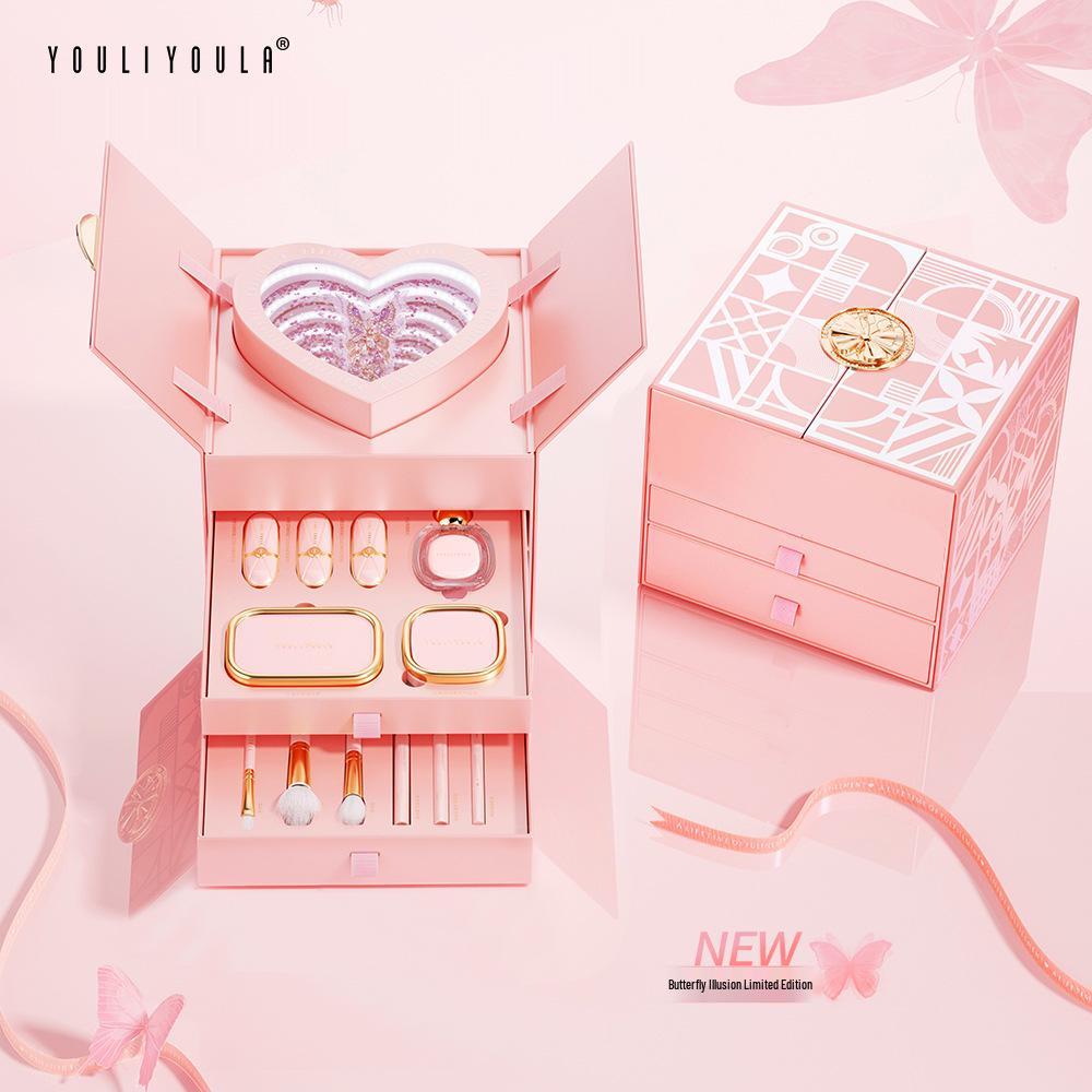 

Подарочная коробка «Юрий Юра»: Полный набор для макияжа со светодиодным зеркалом