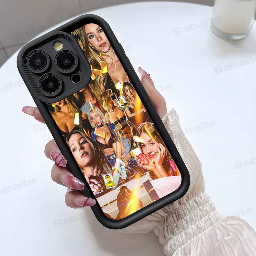 Sängerin Sydney S-Sweeney Handyhülle Für IPhone 17 16 15 14 13 12 11 Pro Max Plus Mini Glück Hülle