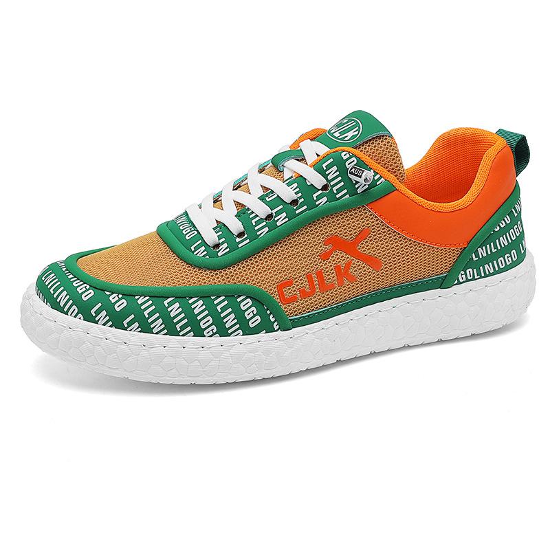 Men's shoes 2025 summer new fashion trend versatile sports casual shoes breathable fly-woven mesh youth tide shoes