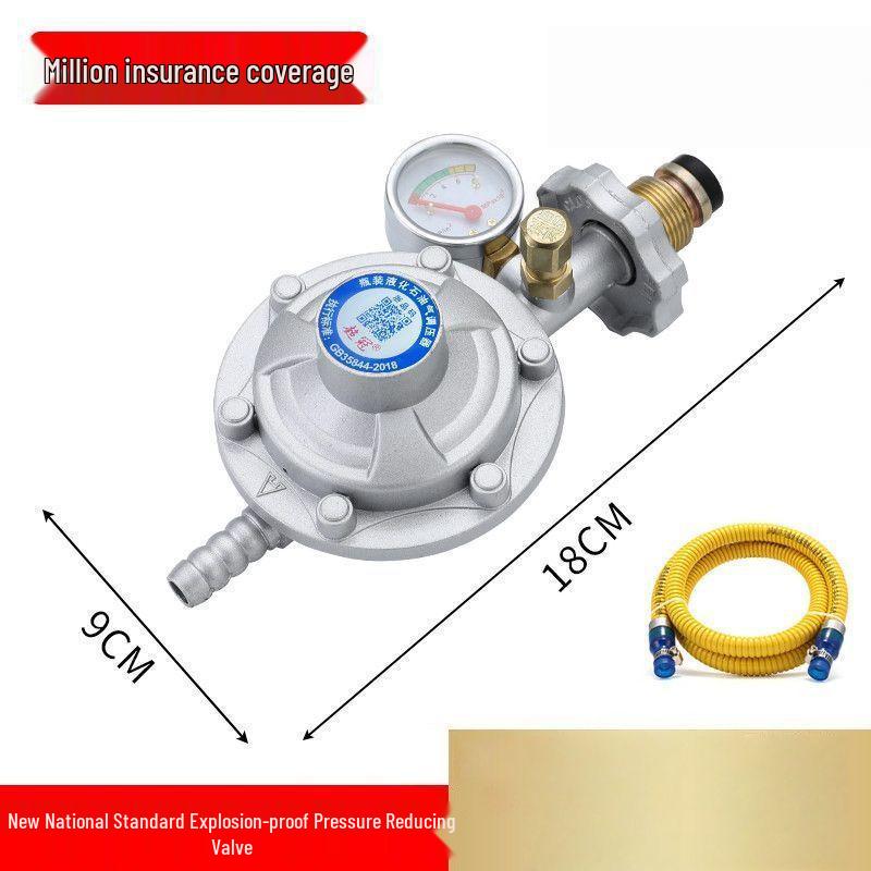Household Gas Cylinder Safety Valve - Automatic Shut-Off & Pressure Reducing Valve