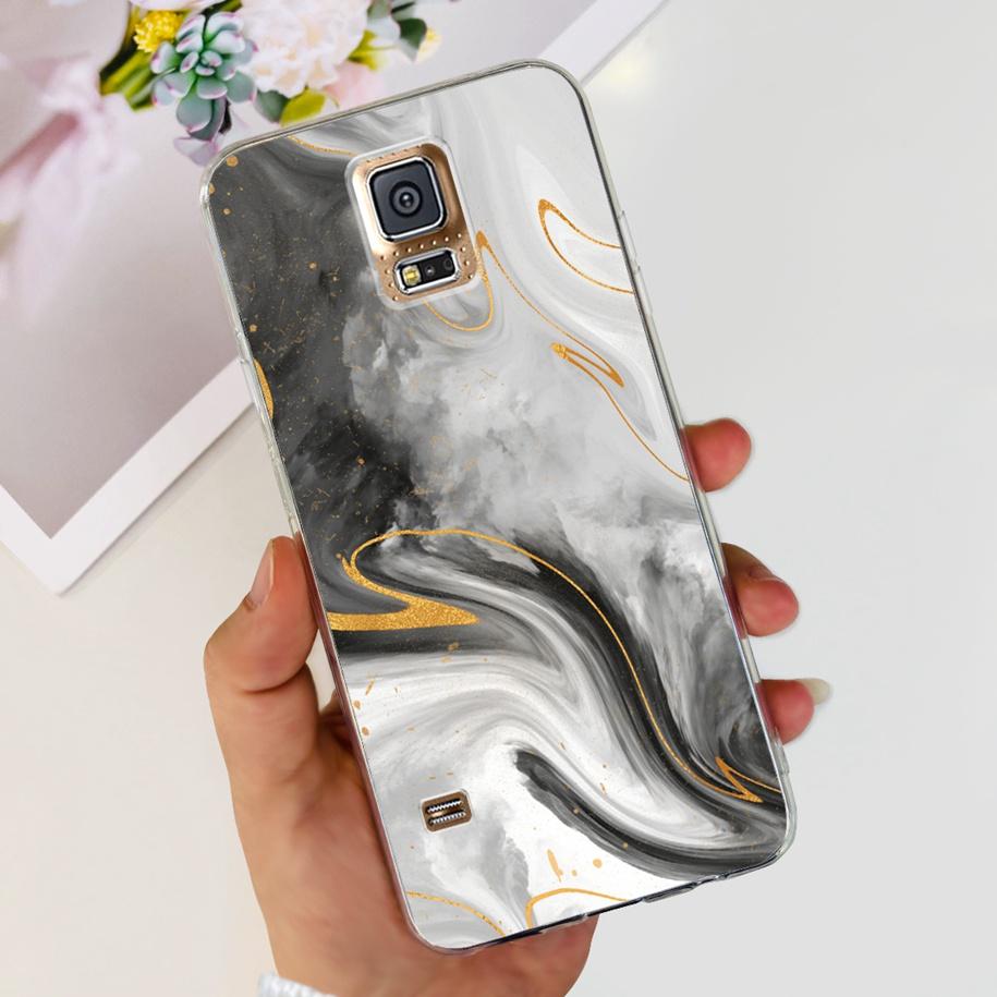 For Samsung Galaxy S5 Case G900F G900I i9600 S 5 Back Cover Cool Painted Soft Silicone Clear Phone Case For Samsung S5 Neo Coque