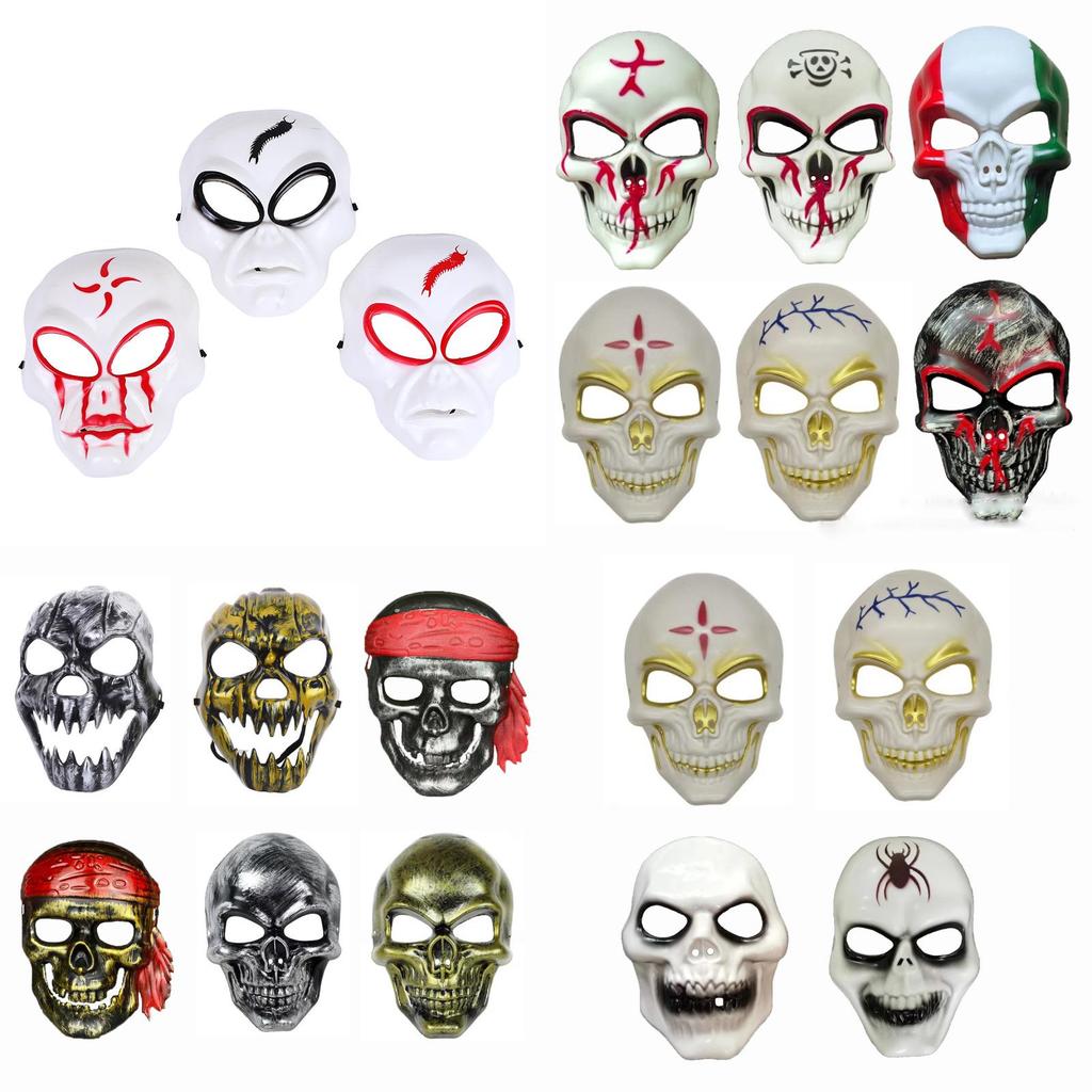 Terrifying Plastic Skeleton Masks For Halloween Cosplay Party Decorations Wholesale