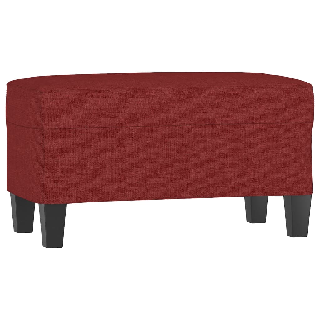 Bench In Wine Red 70 X 35 X 41 Cm Fabric