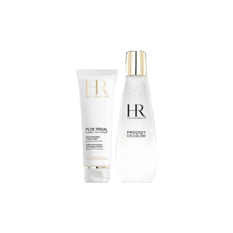 Набор Helena Rubinstein Pure Ritual Care-in-Foam и Prodigy Cellglow Rich Dewy Essence Essence 200ml +Cleanser 125ml