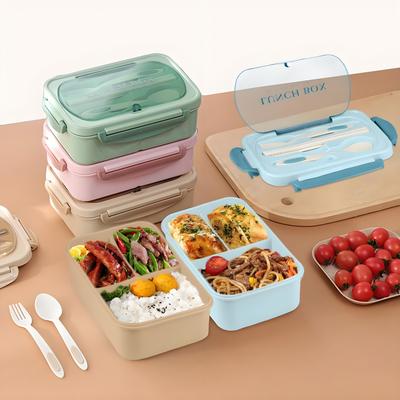 40oz Bento Box - 3-Tier Meal Prep Kit FDA Food-Grade & LeakGuard™ (Office/Gym Essentials)