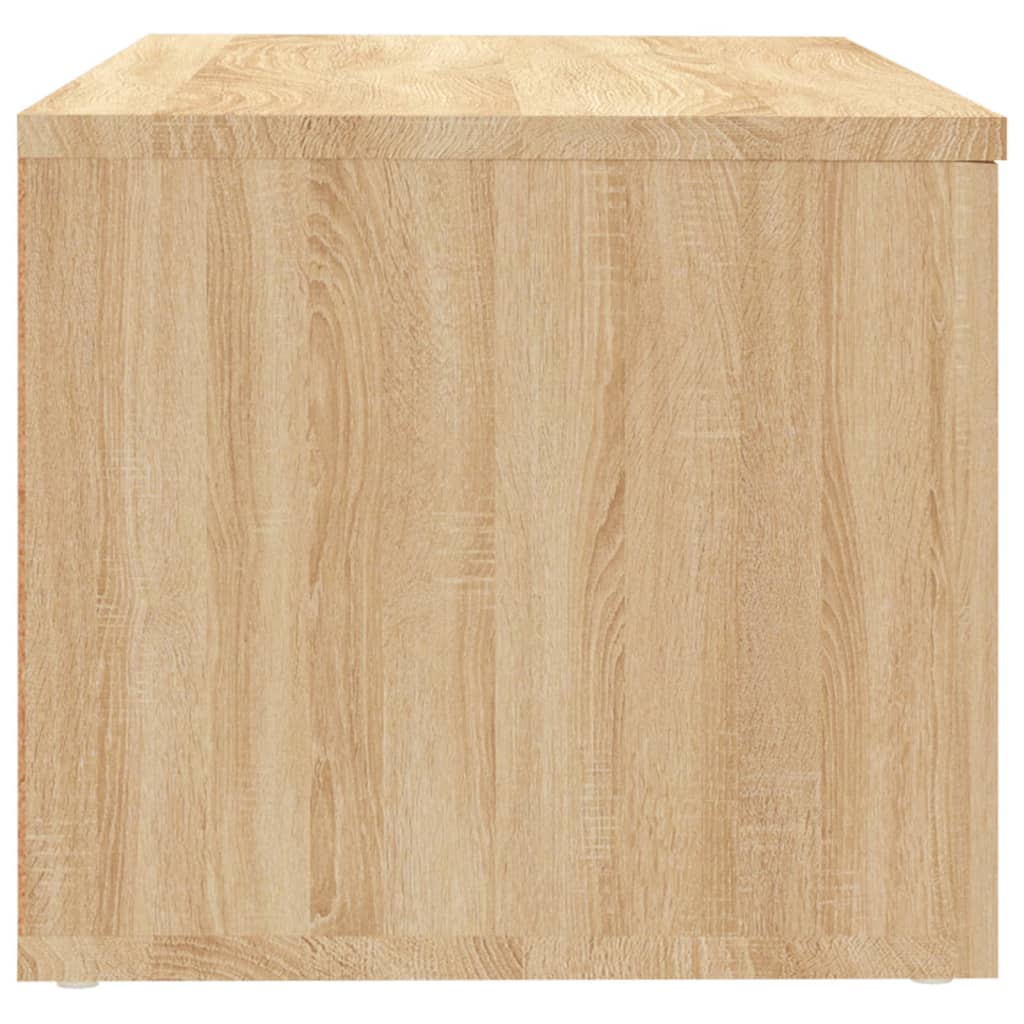 TV Stand in Sonoma Oak Finish 80 x 34 x 30 cm Particleboard
