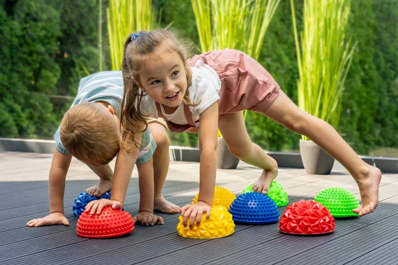 sensory hemisphere 2 pcs. red-green