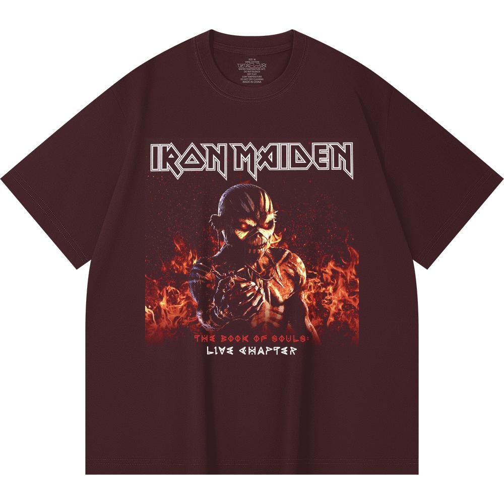 230 g/m² 100% Baumwolle Heavy Metal T-Shirt Rockband Beliebte Musik Druck Unisex Schweres Baumwoll-T-Shirt