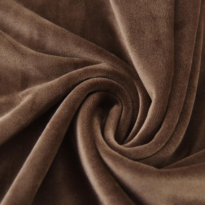 Cover For Chair Narrow Backrest Velvet Plush Thick Brown