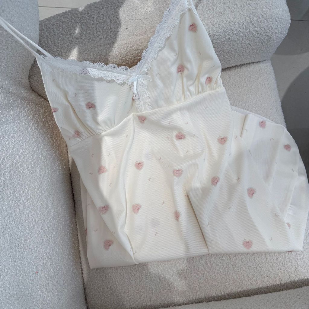 Ice Silk Short Summer Sleepwear For Women With Breathable Sleeveless Design