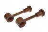 Single Wooden Bracket for Curtain Rod, Diameter 28 Mm, Oak, 2 Pcs.
