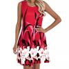 New Fashion Flower Printed Vest Casual Sleeveless Dress Women's Clothing