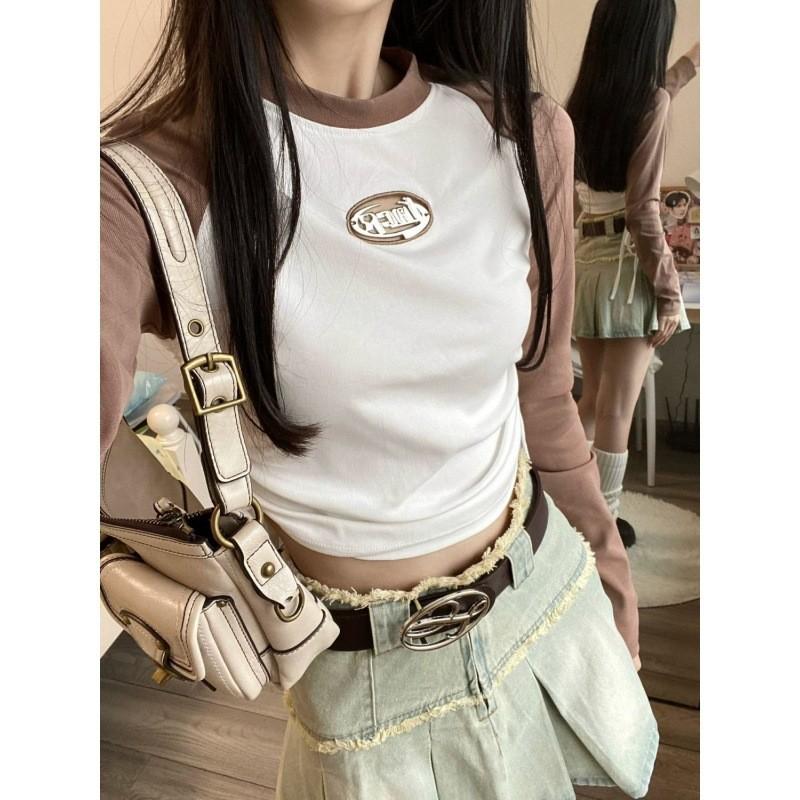 Chic Minimalist Black Metal Buckle Belt For Women Contemporary Geometric Design