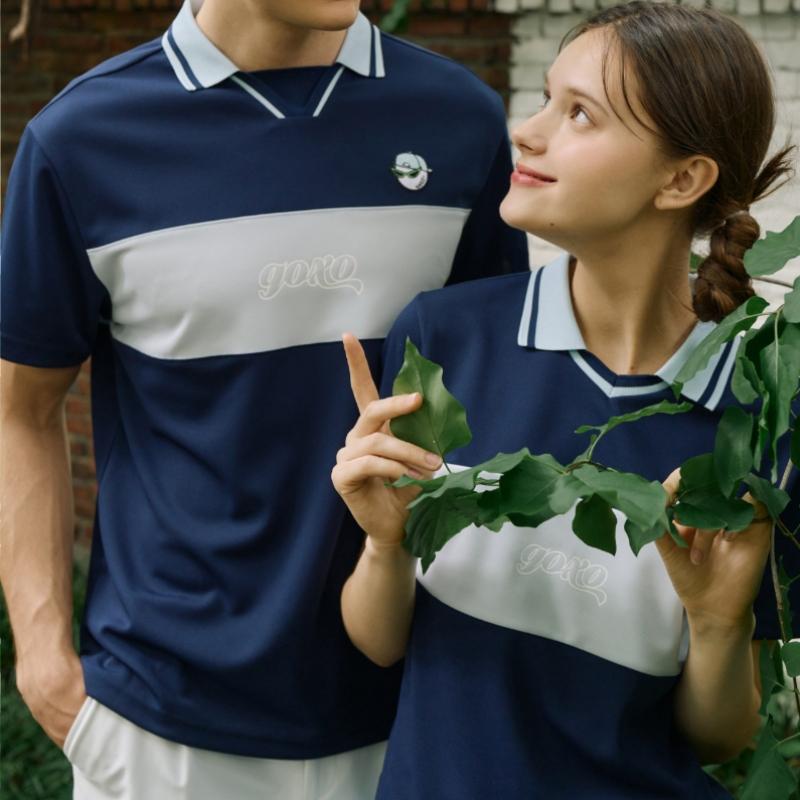 Goxo Navy Swag Ball Pique ShorT Sleeve T shirT Model