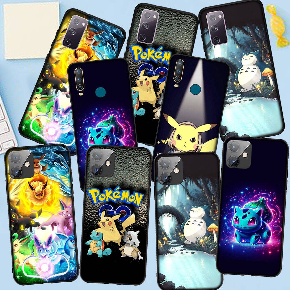 Phone Case for iPhone 17 16 15 Plus Xiaomi Poco F8 F7 X7 X6 M8 C85 C75 C71 Redmi Note 14 12 11 13 Pro Max A4 14C 13C 15C Art Pokemon GO Pikachu Cover