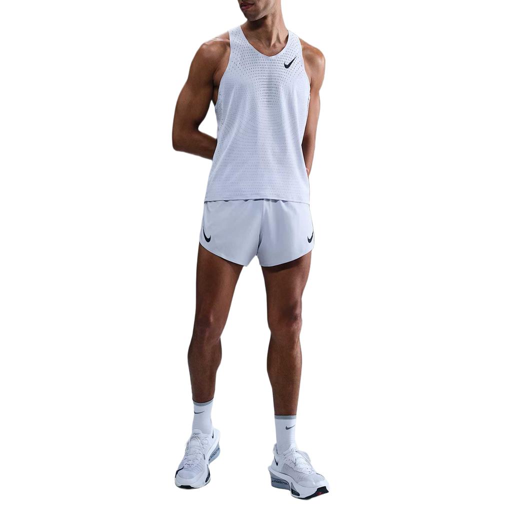 Nike Dri-FIT ADV AeroSwift Series Swoosh Comfortable Soft Elastic Waist Sports Shorts Men Shorts White Black FN3352-057