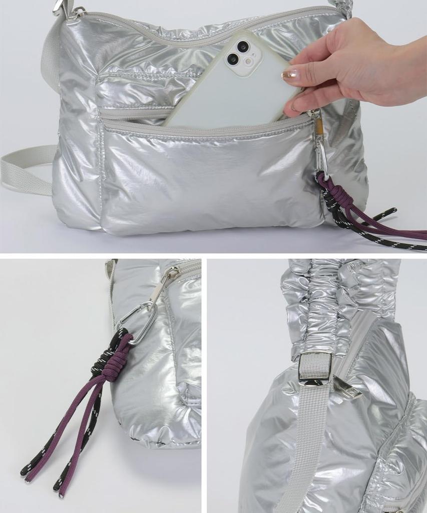 Gray Shoulder Bag for Mini Shoulder Shoulder Crossbody Faux Adjustable Popular Large Capacity [Altrose] Women, Bag, Pouch, Bag, Bag, Compact, Slim,