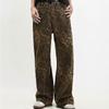 Leopard Jeans Women Denim Pants Female Oversize Wide Leg Trousers - PJ