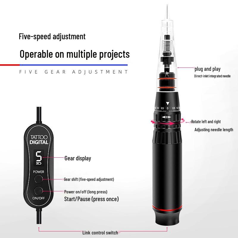 All-in-One Disposable Eyebrow, Eyeliner, and Lip Tattoo Machine (Numbing-Free)