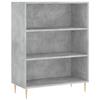 VidaXL Bibliothèque gris béton 69,5x32,5x90 cm bois d'ingénierie 828352