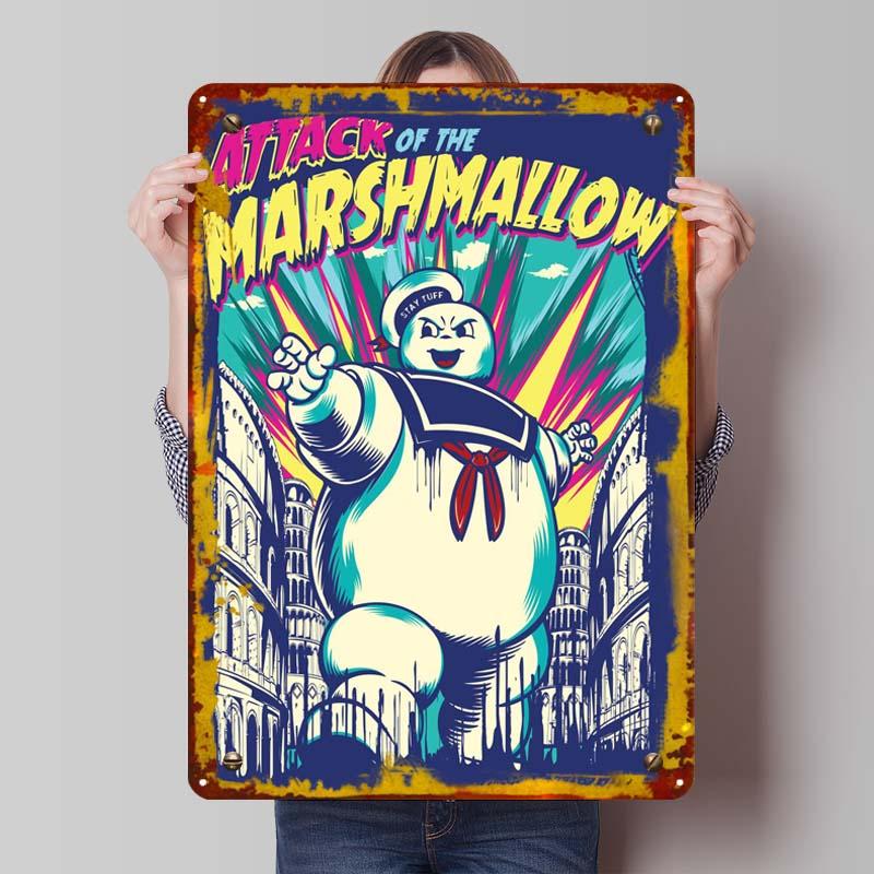 Classic Movie Metal Poster Wall Art Mural Custom Vintage Metal Tin Signs for Wall Art Decoration Man Cave Room Wall Sign Deco