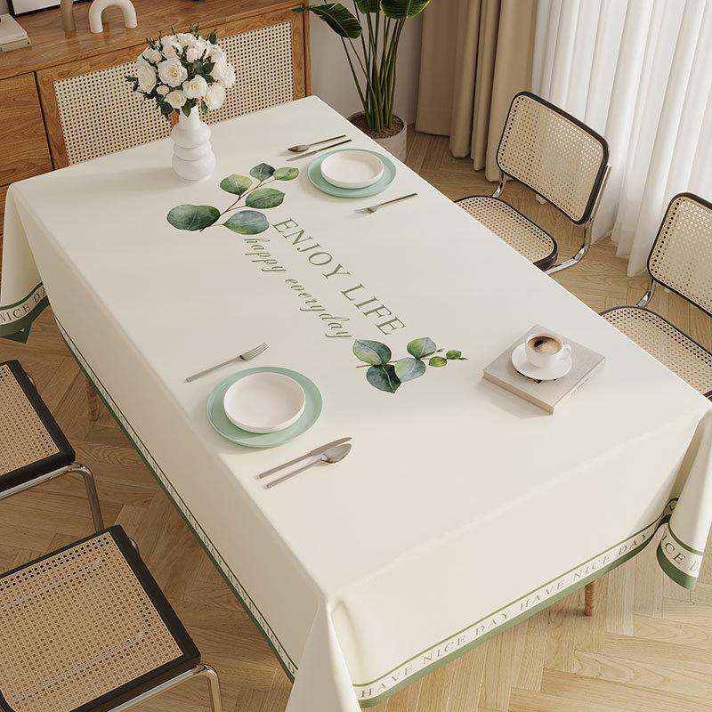 New Year'S Fresh Tablecloth Leave-In Waterproof And Oil-Proof Pvc Dining Table Tablecloth Tablecloth Cover Cloth Coffee Table Tablecloth
