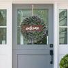 18 Inch Simulated Front Door Wreath, Handmade Realistic And Versatile Welcome Sign