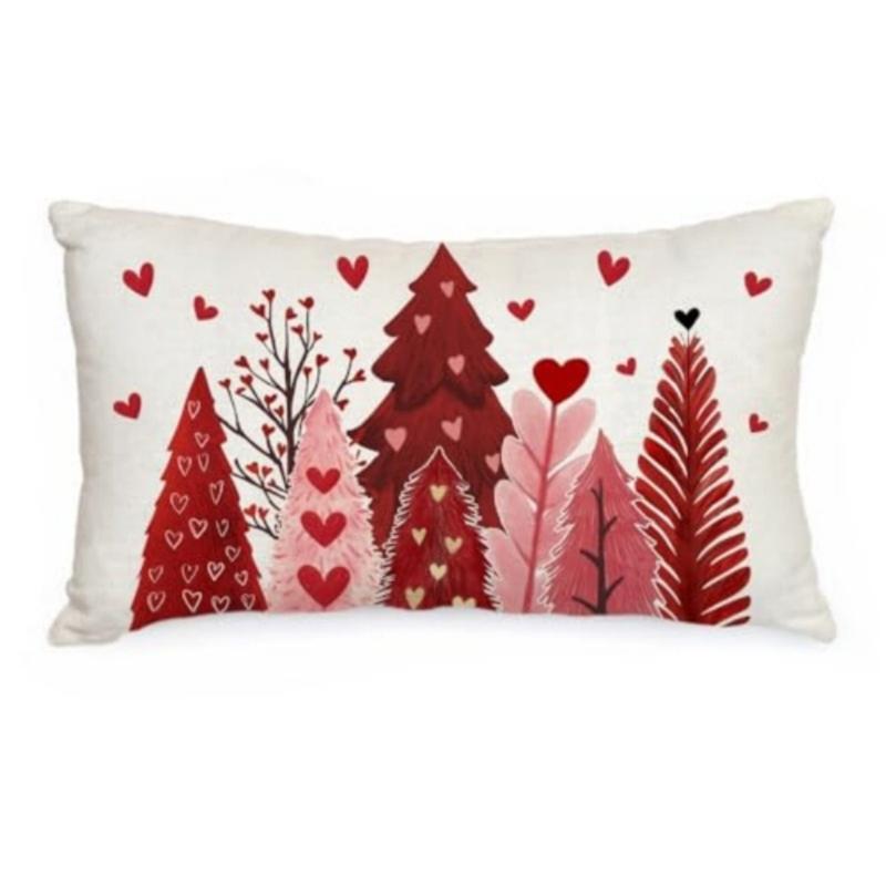

Valentines Gift Heart Design Throw Pillow Cover for Couples Anniversary Romance Decorative Present Home Decoration 1