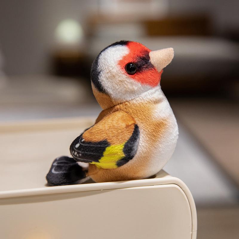 

New Cartoon Cute Tree House and Bird Plush Doll Desktop Small Ornaments Doll