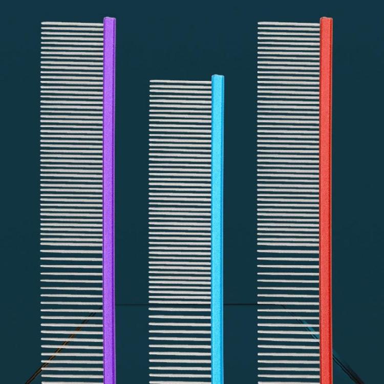 Straight Row Cats Comb Hair Removal Dog Deshedding Hair Comb Hair Remover 2pcs  Massage Comb Pet Grooming Supply