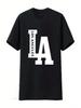 Los Angeles California LA Vintage Pride T Shirt Vintage Washed Top For Everyday Wear Breathable Designer Clothes Slightly