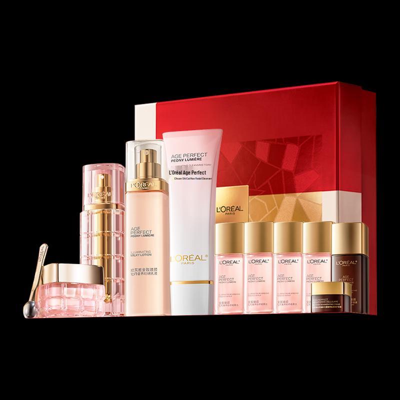 

L Oréal Golden Age Peony 10-Piece Skincare Gift Set