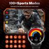 2026 T-REX 3 Military 1000mAh Large Battery Durable Adult SmartWatch Red Light Flashlight 5ATM Waterproof Sports Smart Watch Man