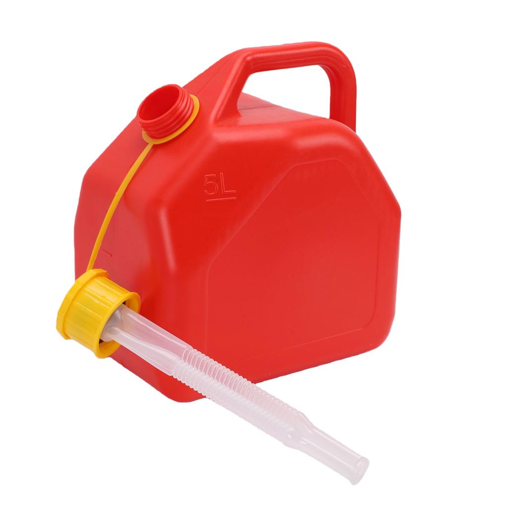 5L Portable Water Container with Built in Tube HDPE Plastics Camping Water Storage Jug for Camping Car Hiking Emergency