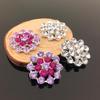 Engood 100Pcs Plum Rhinestones Flatback Button Sewing Trim & Embellishments Craft Buckles Headband Kids Hair Accessories