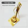 Leaky Stainless Steel Gold Plated Spoon Thickened Household Commercial Spoon Hot Pot Restaurant Ladle Cooking Soup Spoons