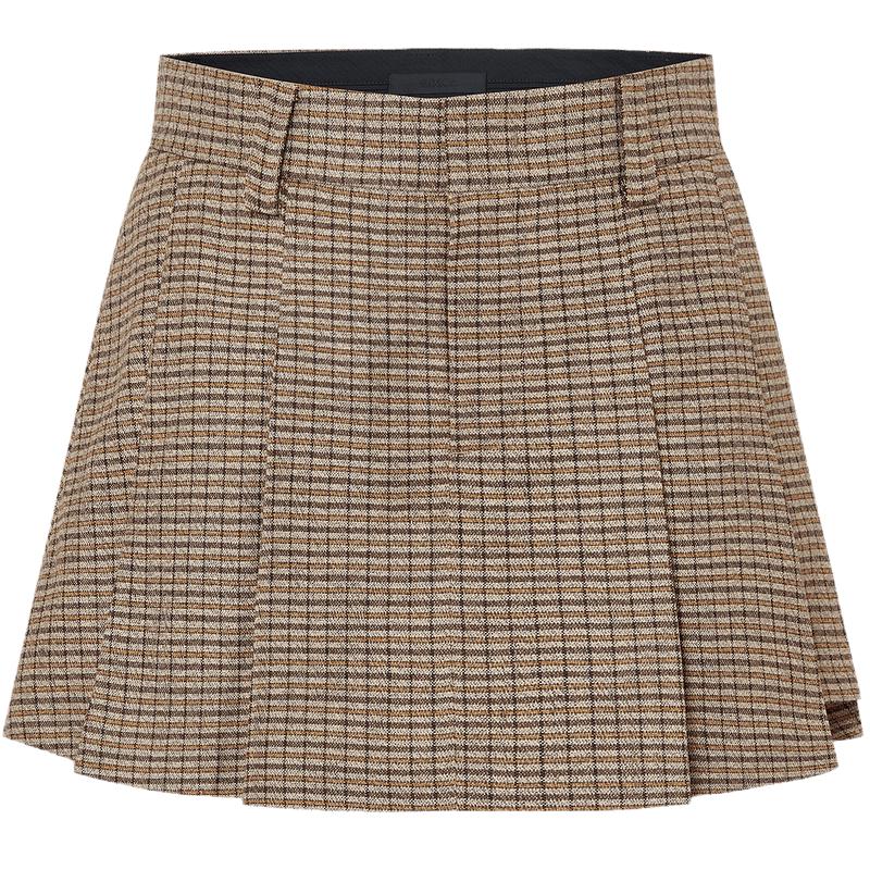MO&Co. A-Line Pleated Plaid Skort M 165