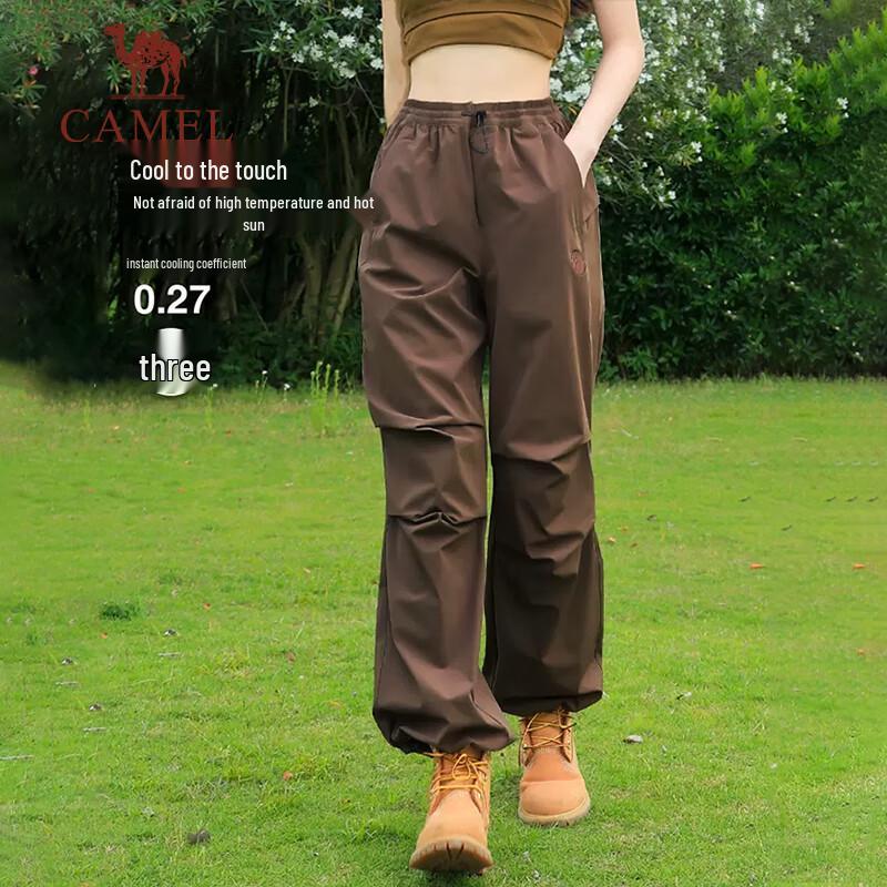 CAMEL Women's Outdoor Quick-Dry Parachute Cargo Pants 9196
